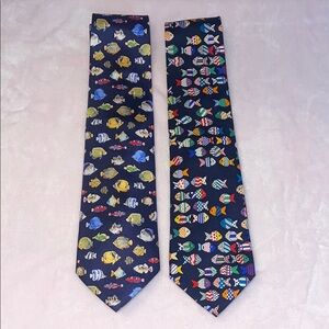 Colorful Fish Pattern Ties